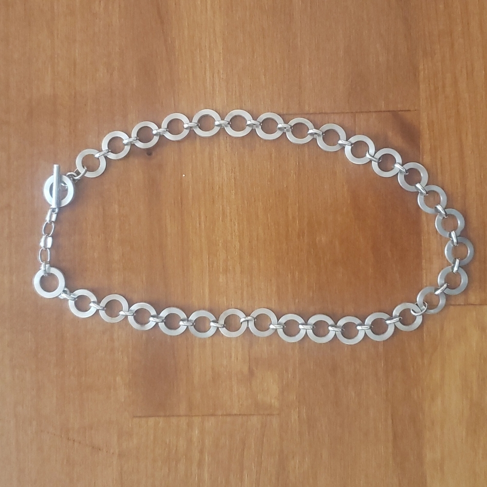 Sterling silver chain with circles